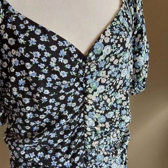 LaMamba Live to be Spoiled Juniors Dress Sz XXL Black Floral - Picture 2 of 12